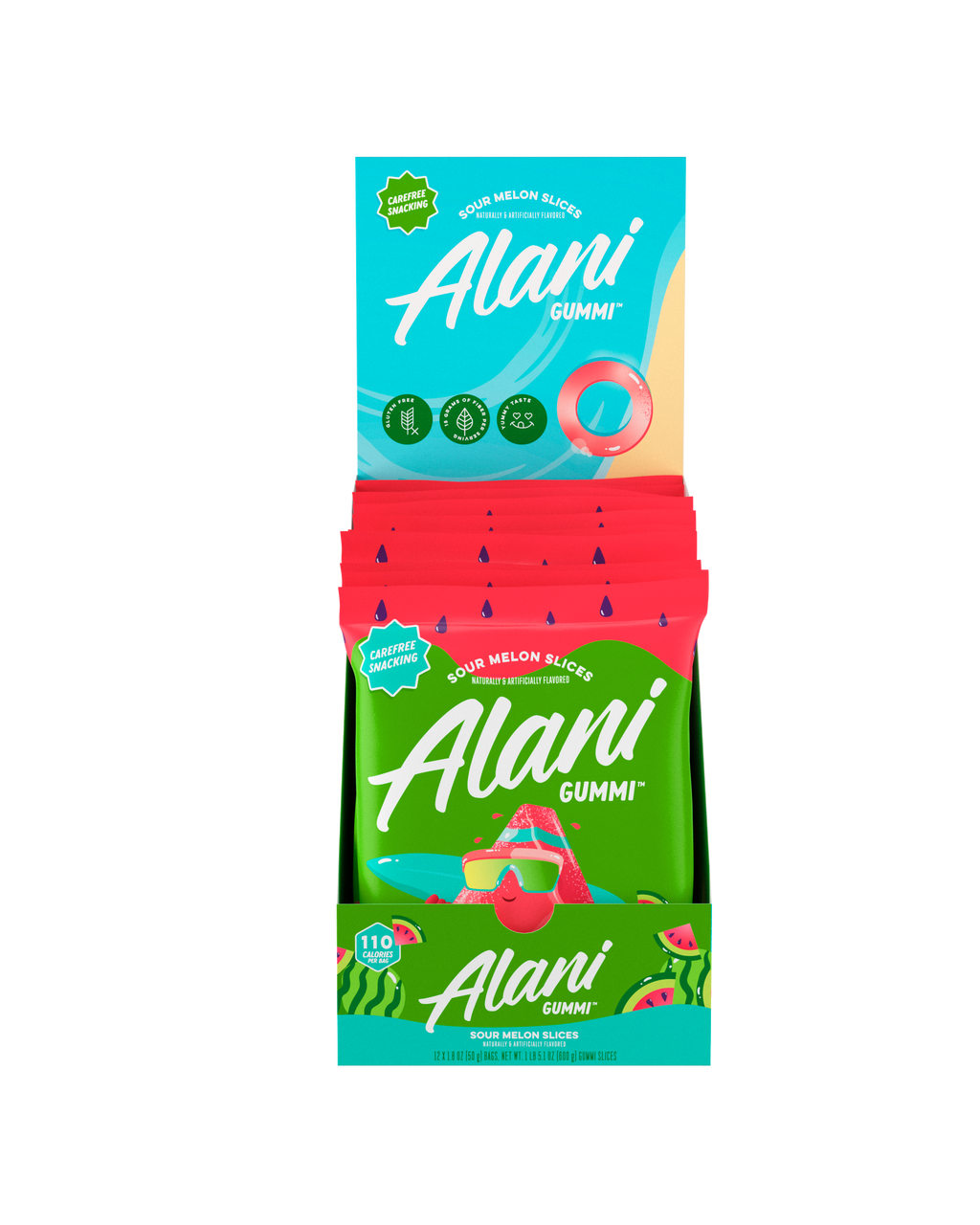 Gummi - Sour Melon Slices
